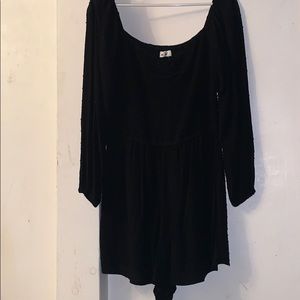 Black off the shoulder romper new with tags!
